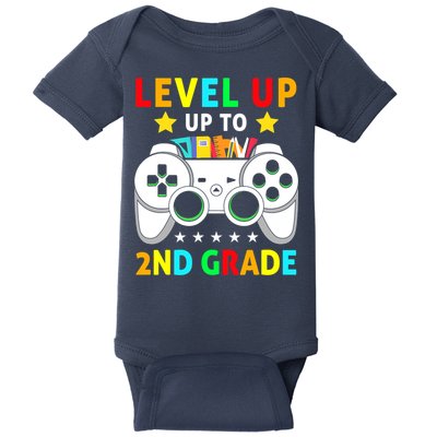 Level Up To 2nd Grade Team Second Grade Baby Bodysuit