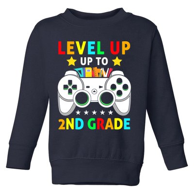 Level Up To 2nd Grade Team Second Grade Toddler Sweatshirt