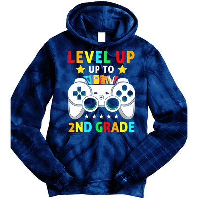 Level Up To 2nd Grade Team Second Grade Tie Dye Hoodie