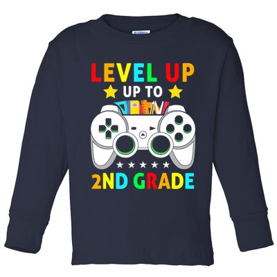 Level Up To 2nd Grade Team Second Grade Toddler Long Sleeve Shirt