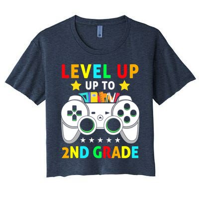 Level Up To 2nd Grade Team Second Grade Crop Top