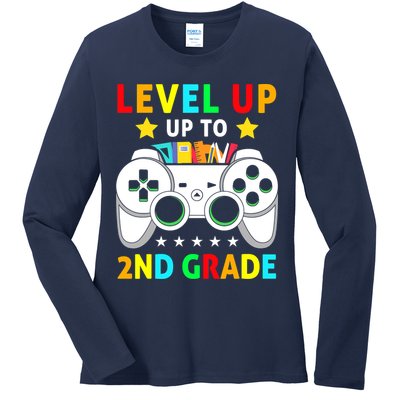 Level Up To 2nd Grade Team Second Grade Ladies Long Sleeve Shirt