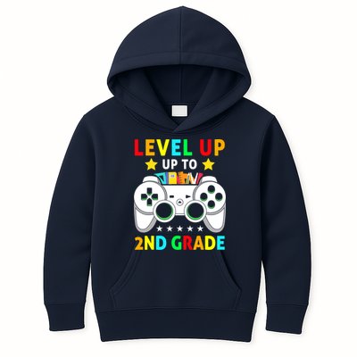 Level Up To 2nd Grade Team Second Grade Kids Hoodie
