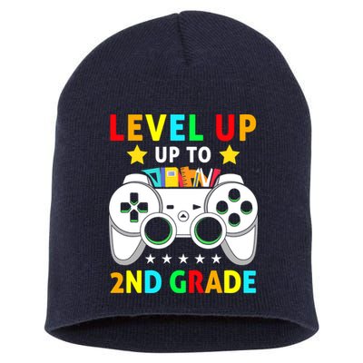 Level Up To 2nd Grade Team Second Grade Short Acrylic Beanie