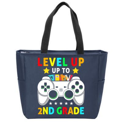 Level Up To 2nd Grade Team Second Grade Zip Tote Bag
