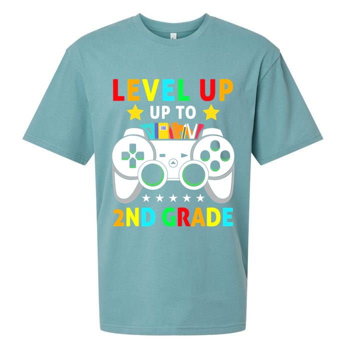 Level Up To 2nd Grade Team Second Grade Sueded Cloud Jersey T-Shirt