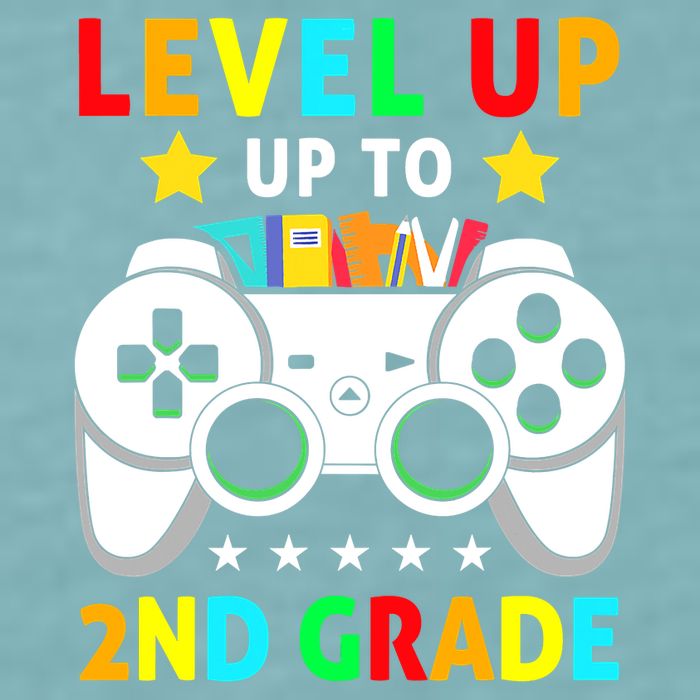 Level Up To 2nd Grade Team Second Grade Sueded Cloud Jersey T-Shirt