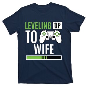 Leveling Up To Wife Gaming Engagement Bride Announcement T-Shirt