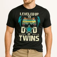 Leveled Up To Dad Of Twins Twin Dad Father Of Twins Performance Shirt