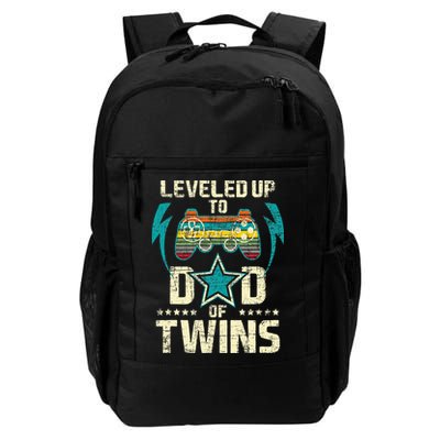 Leveled Up To Dad Of Twins Twin Dad Father Of Twins Backpack