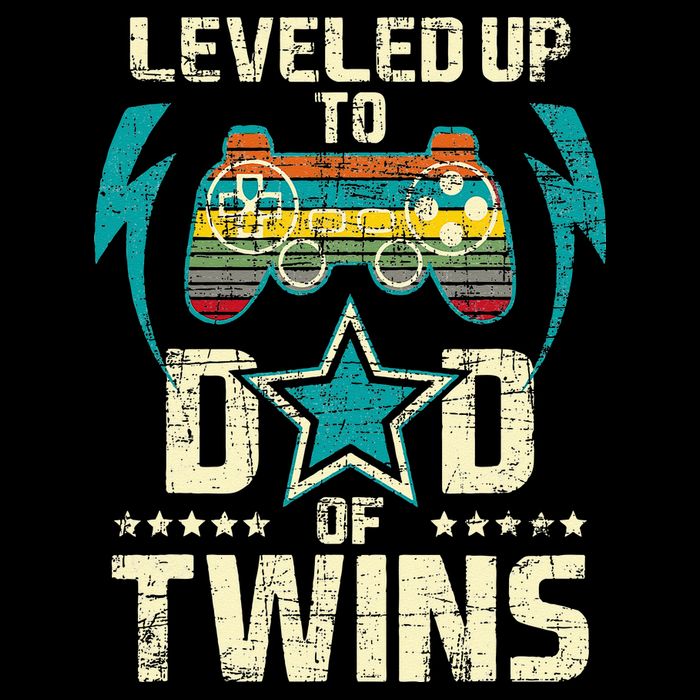 Leveled Up To Dad Of Twins Twin Dad Father Of Twins Button