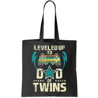 Leveled Up To Dad Of Twins Twin Dad Father Of Twins Bag