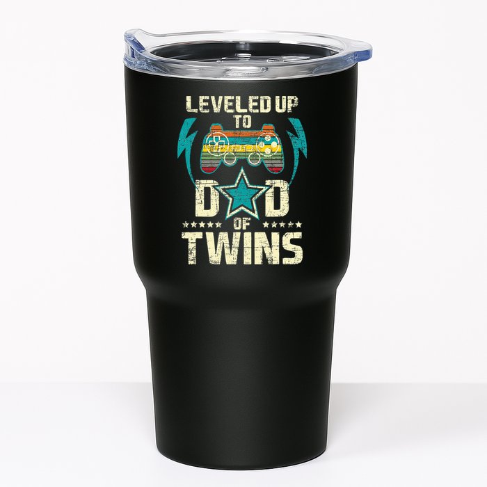 Leveled Up To Dad Of Twins Twin Dad Father Of Twins Tumbler
