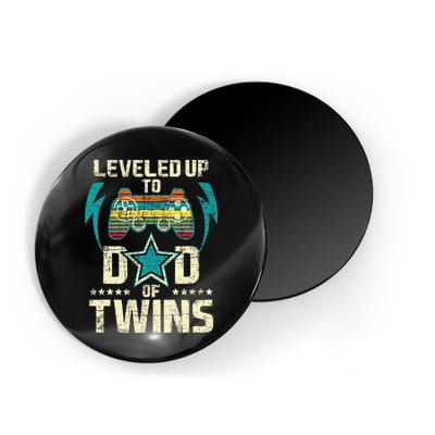 Leveled Up To Dad Of Twins Twin Dad Father Of Twins Magnet