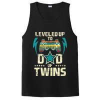 Leveled Up To Dad Of Twins Twin Dad Father Of Twins PosiCharge Competitor Tank
