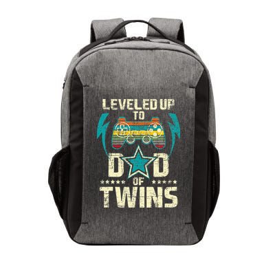 Leveled Up To Dad Of Twins Twin Dad Father Of Twins Vector Backpack