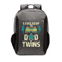 Leveled Up To Dad Of Twins Twin Dad Father Of Twins Vector Backpack