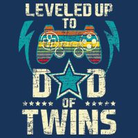 Leveled Up To Dad Of Twins Twin Dad Father Of Twins Infant Baby Jersey Bodysuit