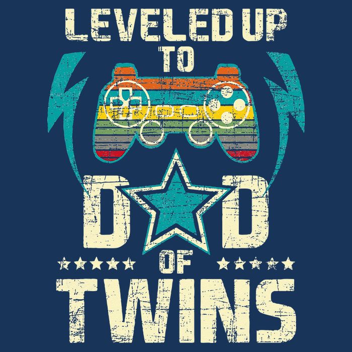 Leveled Up To Dad Of Twins Twin Dad Father Of Twins Infant Baby Jersey Bodysuit