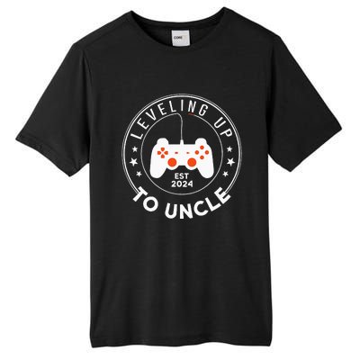 Leveling Up To Uncle Est 2024 Promoted To Uncle Tall Fusion ChromaSoft Performance T-Shirt