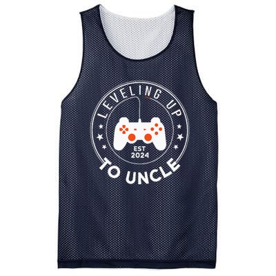 Leveling Up To Uncle Est 2024 Promoted To Uncle Mesh Reversible Basketball Jersey Tank