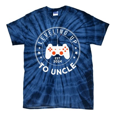 Leveling Up To Uncle Est 2024 Promoted To Uncle Tie-Dye T-Shirt