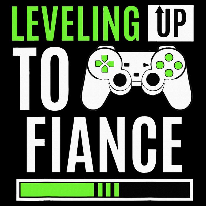 Leveled Up To Fiance Just Engaged Newly Engaged Couple Cooling Performance Crew T-Shirt
