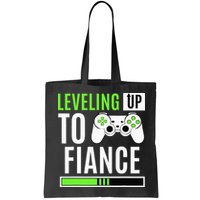 Leveled Up To Fiance Just Engaged Newly Engaged Couple Bag