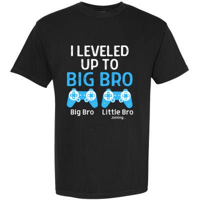 Leveling Up To Big Brother Video Game Player Garment-Dyed Heavyweight T-Shirt