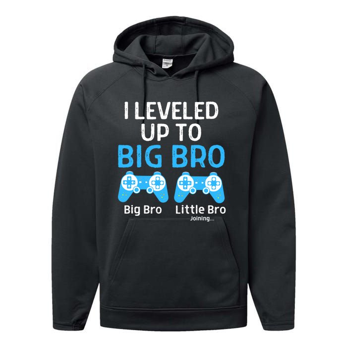 Leveling Up To Big Brother Video Game Player Performance Fleece Hoodie