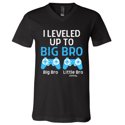 Leveling Up To Big Brother Video Game Player V-Neck T-Shirt