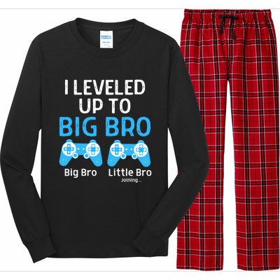 Leveling Up To Big Brother Video Game Player Long Sleeve Pajama Set