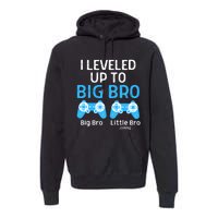 Leveling Up To Big Brother Video Game Player Premium Hoodie