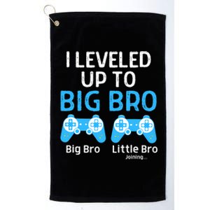 Leveling Up To Big Brother Video Game Player Platinum Collection Golf Towel