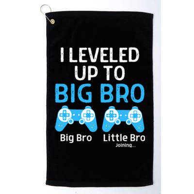 Leveling Up To Big Brother Video Game Player Platinum Collection Golf Towel