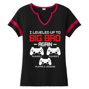 Leveled Up To Big Bro Again New Big Brother Gift Announcement Ladies Halftime Notch Neck Tee