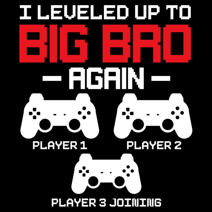 Leveled Up To Big Bro Again New Big Brother Gift Announcement Cooling Performance Crew T-Shirt