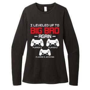 Leveled Up To Big Bro Again New Big Brother Gift Announcement Womens CVC Long Sleeve Shirt