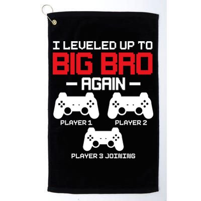 Leveled Up To Big Bro Again New Big Brother Gift Announcement Golf Towel