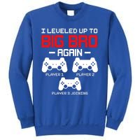 Leveled Up To Big Bro Again New Big Brother Gift Announcement Sweatshirt