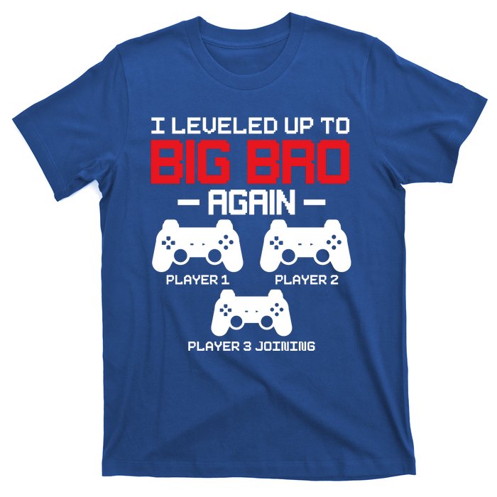 Leveled Up To Big Bro Again New Big Brother Gift Announcement T-Shirt