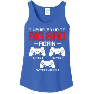 Leveled Up To Big Bro Again New Big Brother Gift Announcement Ladies Essential Tank