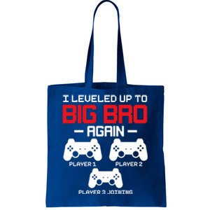 Leveled Up To Big Bro Again New Big Brother Gift Announcement Tote Bag