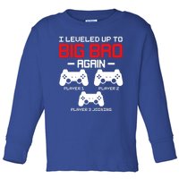 Leveled Up To Big Bro Again New Big Brother Gift Announcement Toddler Long Sleeve Shirt