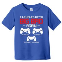 Leveled Up To Big Bro Again New Big Brother Gift Announcement Toddler T-Shirt