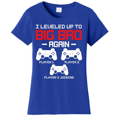 Leveled Up To Big Bro Again New Big Brother Gift Announcement Women's T-Shirt