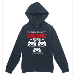 Leveled Up To Big Bro Again New Big Brother Gift Announcement Urban Pullover Hoodie