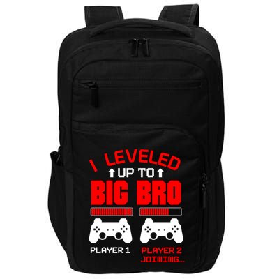 Leveled Up To Big Bro New Big Brother Gamer Gift Announcement Impact Tech Backpack