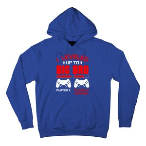 Leveled Up To Big Bro New Big Brother Gamer Gift Announcement Hoodie