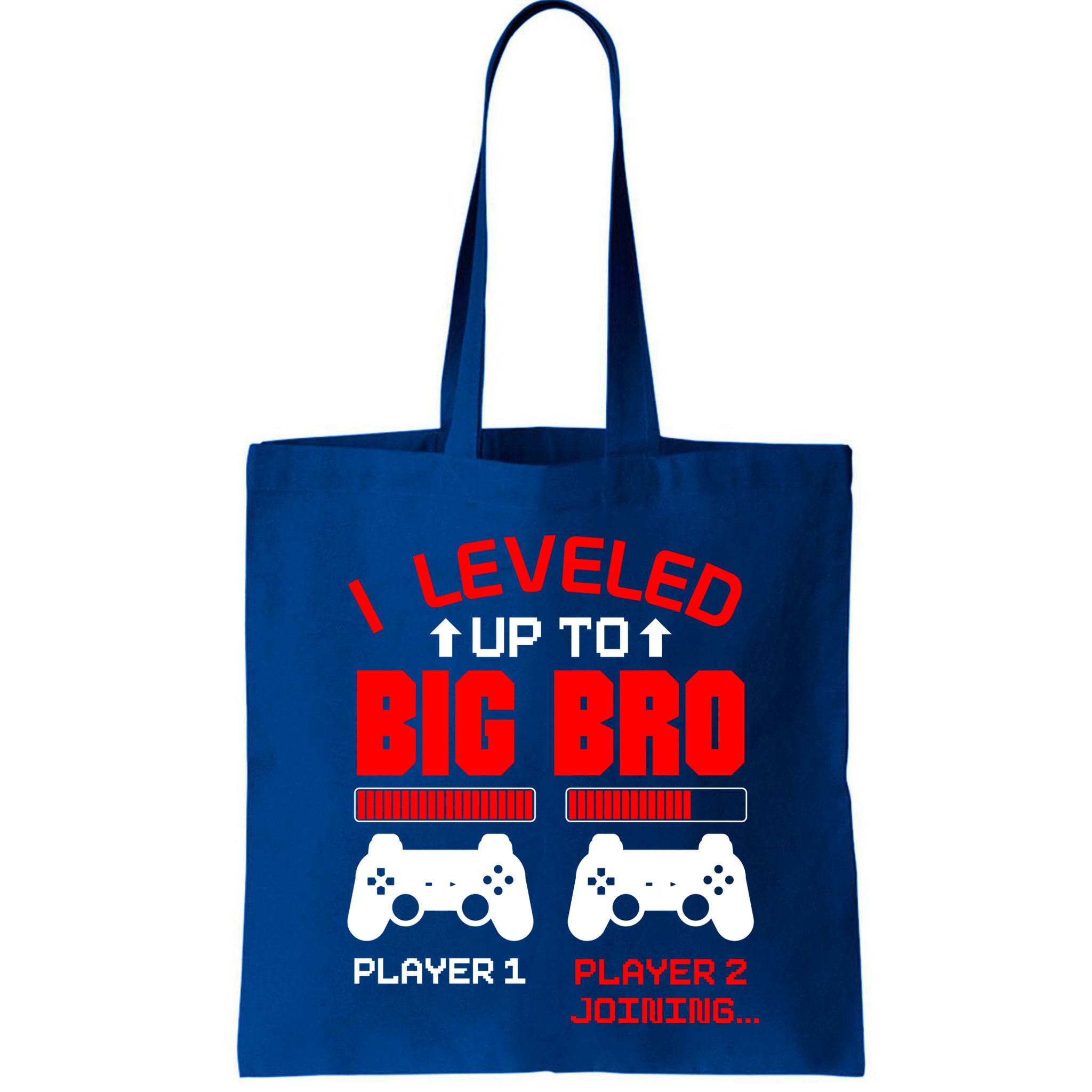 Leveled Up To Big Bro New Big Brother Gamer Gift Announcement Bag